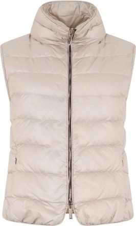 Moorer Gilet met rits - Dames - Bodywarmers - Beige - XS - Polyester - Jassen