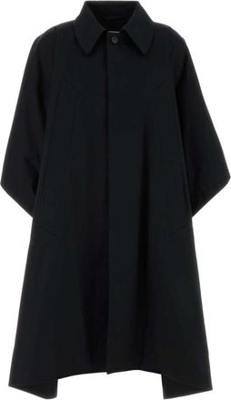 Maison Margiela Oversize Overcoat - Dames - Mantel - Zwart - XS - Katoen - Jassen