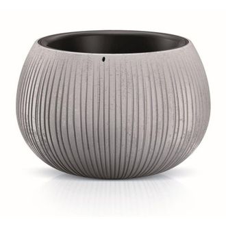Prosperplast Maceta De Pl&aacute;stico Con Dep&oacute;sito En Color Cemento Beton Bowl