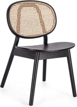 BIZZOTTO Sedia Legno Nero Moderna da Interno - ELOISE - Colore: Nero