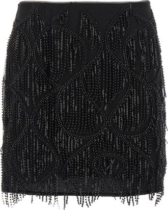 Rotate Rotar Birger Christensen Falda frita con cuentas