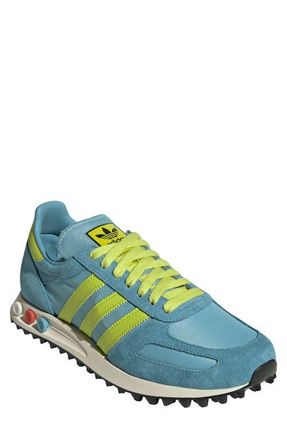 adidas Gender Inclusive LA Trainer OG Made in USA Sneaker in Preloved Blue/Yellow/Blue at Nordstrom, Size 12.5 Womens