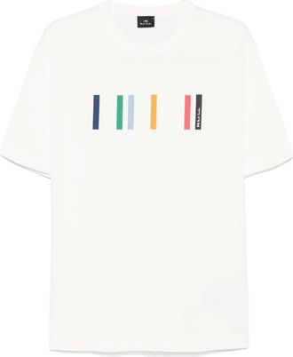 Paul Smith logo-print T-shirt - men - Organic Cotton - M - White