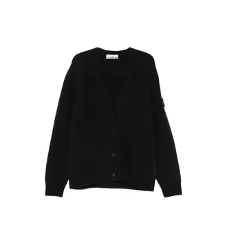 Stone Island Logo-patch V-neck Cardigan