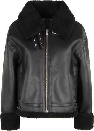 Dunst Loose Fit Line Shearling Jacket
