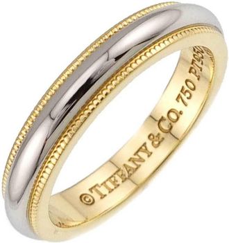 Tiffany & Co. Yellow Gold (18K) Platinum 950 Band Ring (Pre-Owned)