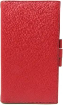 Herm&egrave;s Pre-owned Leather home-office - Dames - Vintage Accessoires - Rood - ONE Size - Vintage