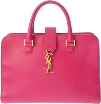 Saint Laurent Pre-owned Handbags, female, Pink, Size: ONE SIZE Pre-owned Vintage Handbag