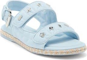 Karl Lagerfeld Charlay Studded Ankle Strap Sandal in Light Blue at Nordstrom Rack, Size 8.5