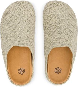 The Sak Bolinas Crochet Ripple Clog in Natural Ripple at Nordstrom, Size 11