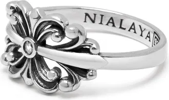 Nialaya Bloom Ring in Silver at Nordstrom, Size 11