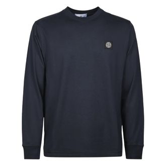 Stone Island T-shirts en Polos Blauw - Heren - Longsleeves - Blauw - S - Tops
