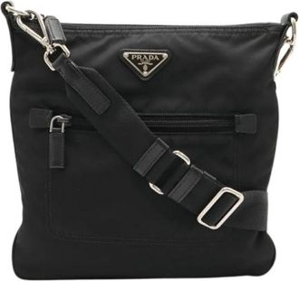 Prada Pre-owned Nylon prada-bags - Dames - Vintage Schoudertas - Zwart - ONE Size - Nylon - Vintage
