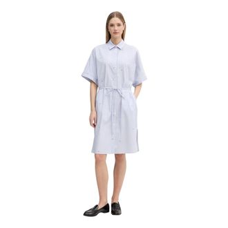Joop Kleedjes, Dames, Blauw, M, Katoen, Davinia Shirt Dress