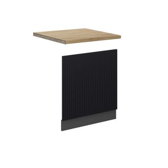 Vicco Panel Frontal Fame-line, Rayas Negras, 60 Cm, Et Roble Vicco