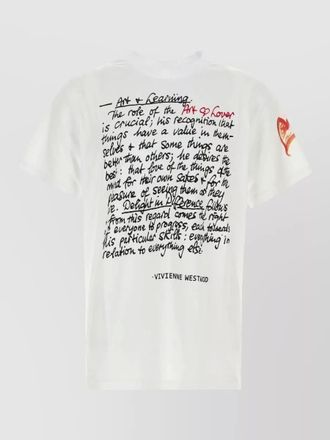 Vivienne Westwood art heart cotton crew neck t shirt