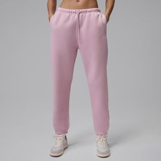 Nike Jordan Womens Jordan Brooklyn Fleece Pants in Pink | FV7077-676