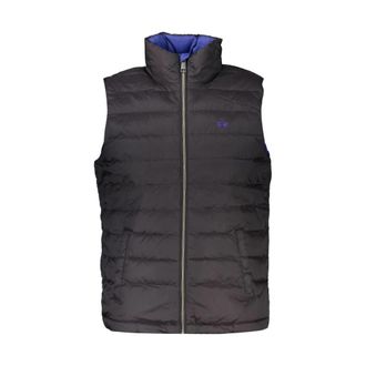 La Martina Stijlvolle Mouwloze Urban Chic Vest - Heren - Bodywarmers - Zwart - M - Leer - Jassen