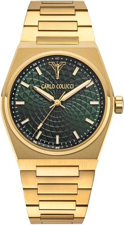 Carlo Colucci Accessoires, Heren, Geel, ONE Size, Cc 600 Horloge