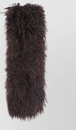 Yves Salomon lamb leather scarf