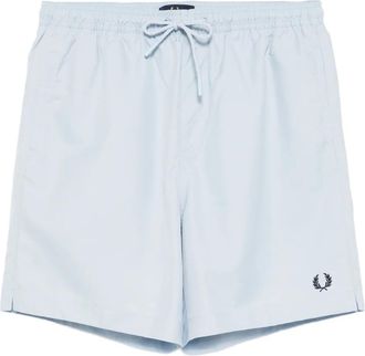 Fred Perry Costume da bagno con vita elasticizzata - Blu