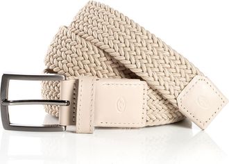 Tom Tailor Flechtg&uuml;rtel TOM TAILOR TTJAMIE, Herren, Gr. 11,5, beige, Materialmix, G&uuml;rtel Flechtg&uuml;rtel, 3,5 cm breiter Flechtg&uuml;rtel, Casual Look, bis Gr. 120