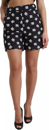 Dolce & Gabbana Logo High Waist Bermuda Shorts Size 40