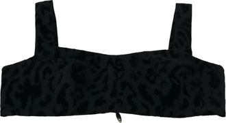 Dolce & Gabbana Sweetheart Mouwloze Fluwelen Top - Dames - Tops zonder mouwen - Zwart - S - Katoen - Tops