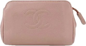 Chanel Pre-owned Clutches, female, Pink, Size: ONE SIZE Pre-owned Pouch