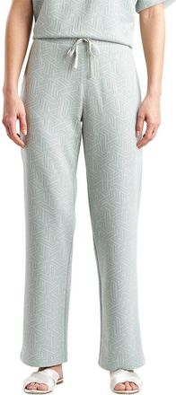 Natori Quilted Geo Knit Jacquard Straight Leg Pant