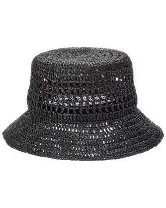 Bruno Magli Crochet Short Brim Bucket Hat