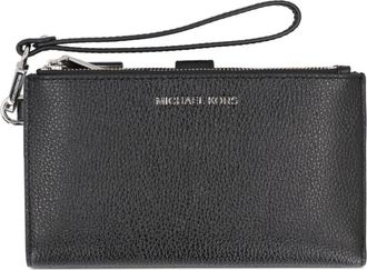 Michael Michael Kors Adele smartphone wallet - women - Calf Leather/Polyester - One Size - Black