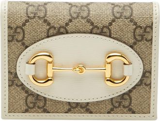 Gucci Beige Brown Pvc Leather Wallet (Bi-Fold) (Pre-Owned)