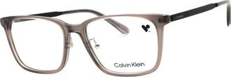 Calvin Klein CK21534A Rectangle Acetate Frame Eyeglasses - Gray