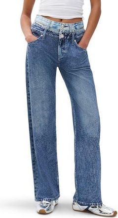 Rag & Bone rb Miramar Double High Waist Straight Leg Jeans in Dkdbi at Nordstrom Rack, Size 27