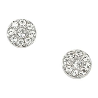 Fossil Accessoires, Dames, Grijs, ONE Size, Ellis Iconische Glitz Stud Oorbellen