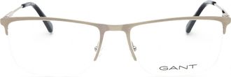 GANT GA3288 Rectangular Metal Eyeglasses - Silver