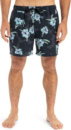Quiksilver Boardshorts QUIKSILVER Everyday Straight 15, Herren, Gr. L, schwarz (backyards schwarz, kvj7), Obermaterial: 100% Microfaser;, Hosen Boardshorts