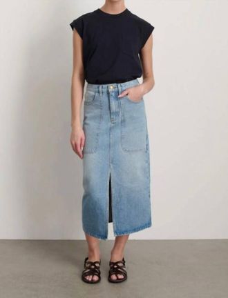 B Sides Hill Midi Skirt In Super Light Vintage