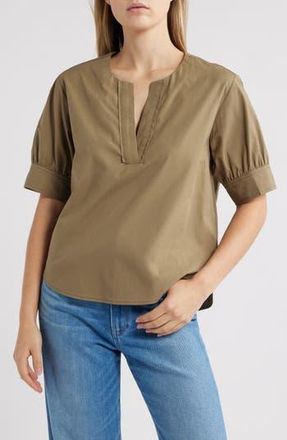 Wit & Wisdom Cuffed Elbow Sleeve Top in Nori Green at Nordstrom Rack, Size X-Small