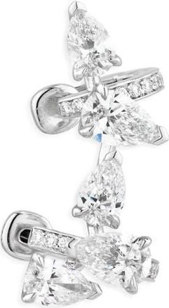 Repossi Serti Sur Vide Diamond Single Earring in White Gold at Nordstrom