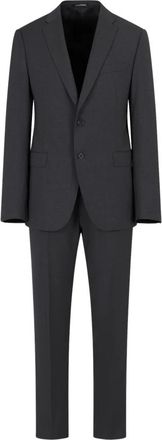 Emporio Armani Modern Slim Fit Pak - Heren - Business pakken - Grijs - 2XL - Wol - Kostuums