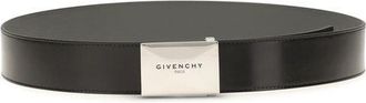 Givenchy Mens Black Calf Leather Bos Taurus Regular Belt