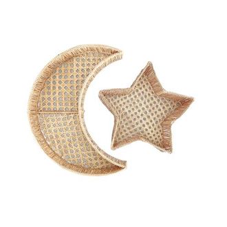 Coro Cora Moon and Star Tray Set in Natural at Nordstrom