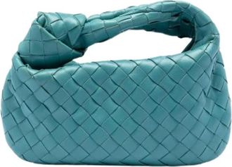 Bottega Veneta Pre-owned Mini Bags, female, Blue, Size: ONE SIZE Pre-owned Intrecciato Jodie