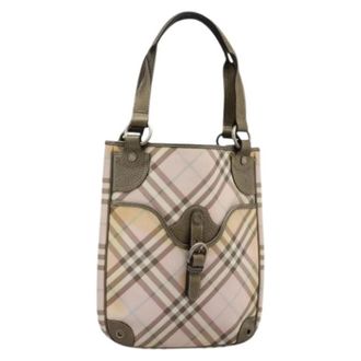 Burberry Pre-owned Plastic handbags - Dames - Vintage Schoudertas - Roze - ONE Size - Leer - Vintage