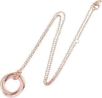 Cartier Collana con pendente Trinity in oro rosa 18 carati con zaffiri rosa 2010-2025