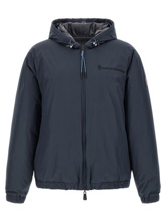 Moncler Blue Solid Hood Jacket