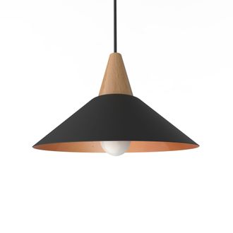 Lumicom Funnell L&aacute;mpara De Techo 25 Negro Hoja