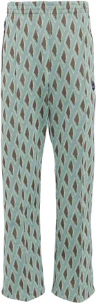 Needles logo-embroidered track pants - men - Polyester - S - Green